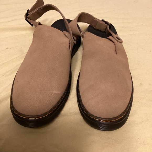 Dr.MARTENS SUEDE MULE WITH ANKLE STRAP SZ 10L;9M - Picture 1 of 14
